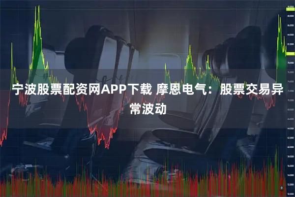 宁波股票配资网APP下载 摩恩电气：股票交易异常波动