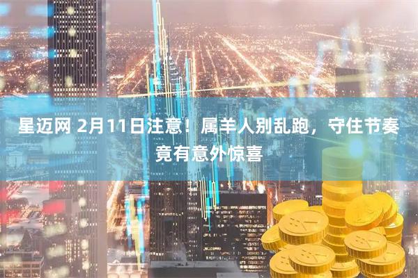 星迈网 2月11日注意！属羊人别乱跑，守住节奏竟有意外惊喜